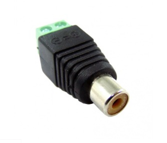 Conector Rca Macho Ficha Adaptador Con Bornera Para Audio X6