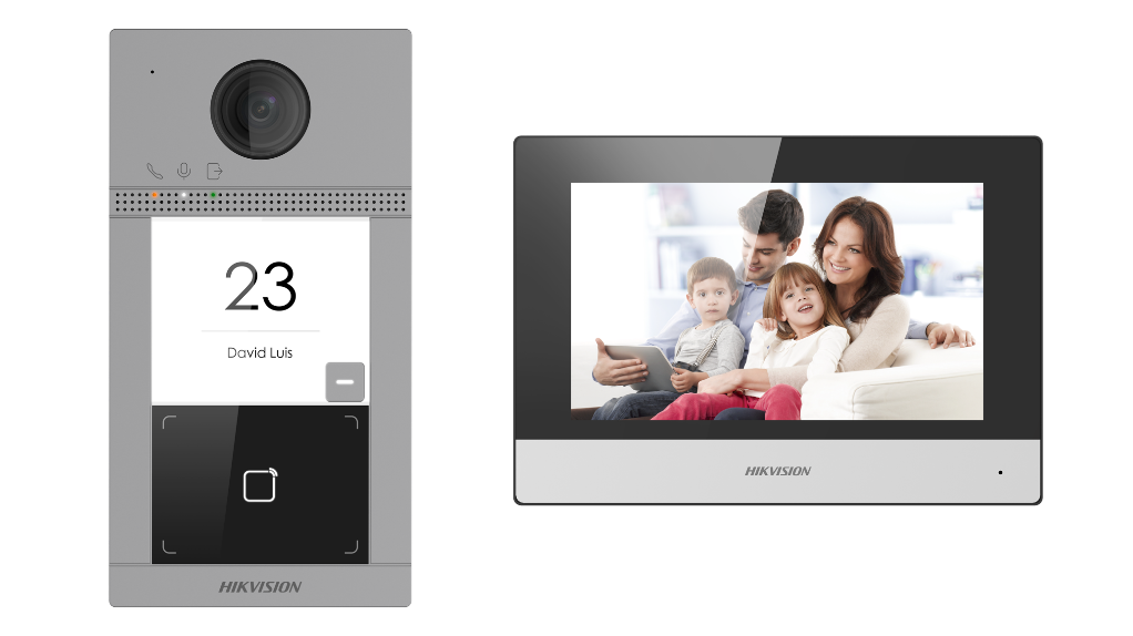 DS-KIS203 Kit de Videoportero Analógico con Pantalla LCD a Color de 7 -  Video Portero - Camaras de Seguridad Y Control de Acceso